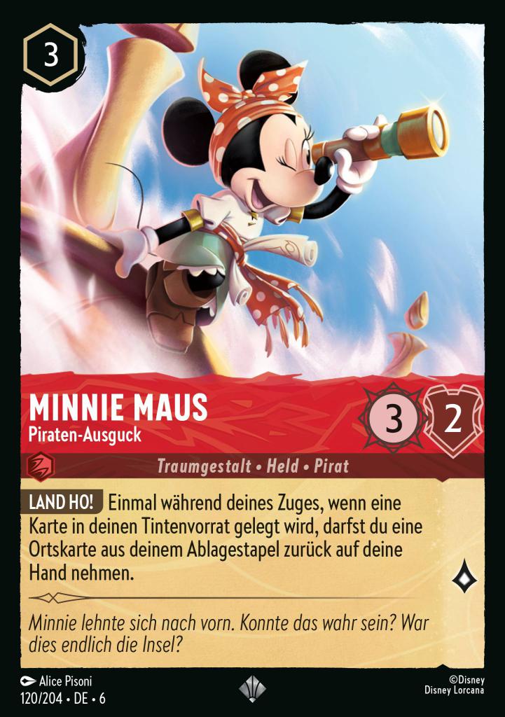 Minnie Maus - Piraten-Ausguck