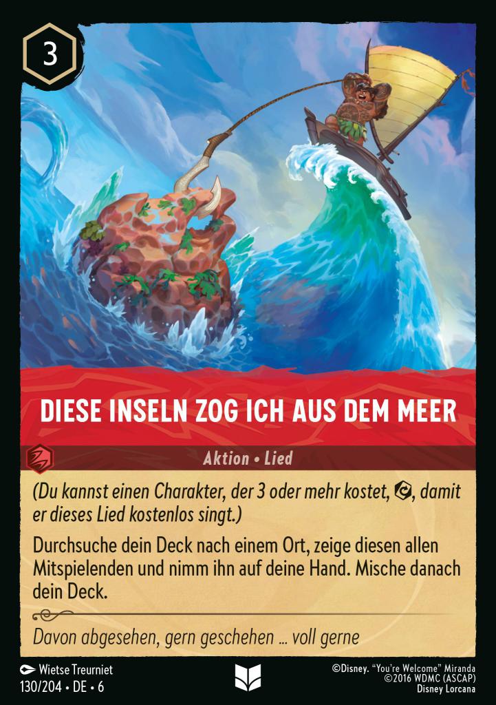 Diese Inseln zog ich aus dem Meer