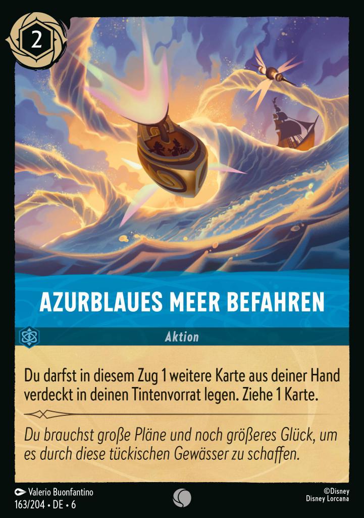 Azurblaues Meer befahren