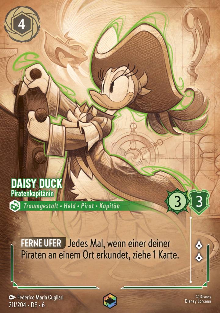 Daisy Duck - Piratenkapitänin