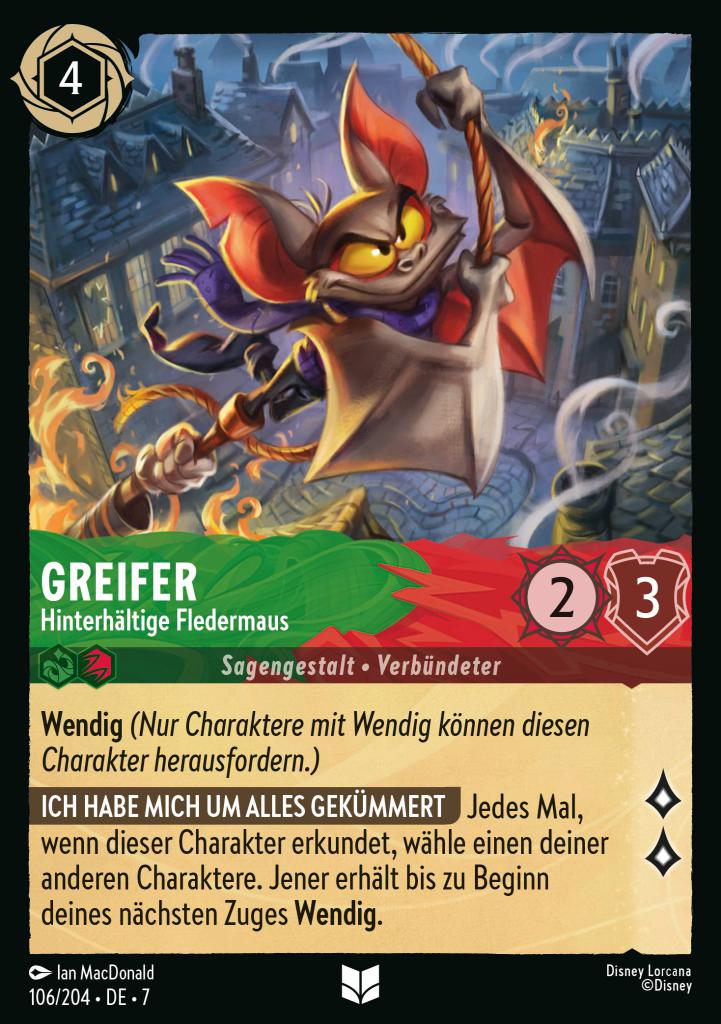 Greifer - Hinterhältige Fledermaus
