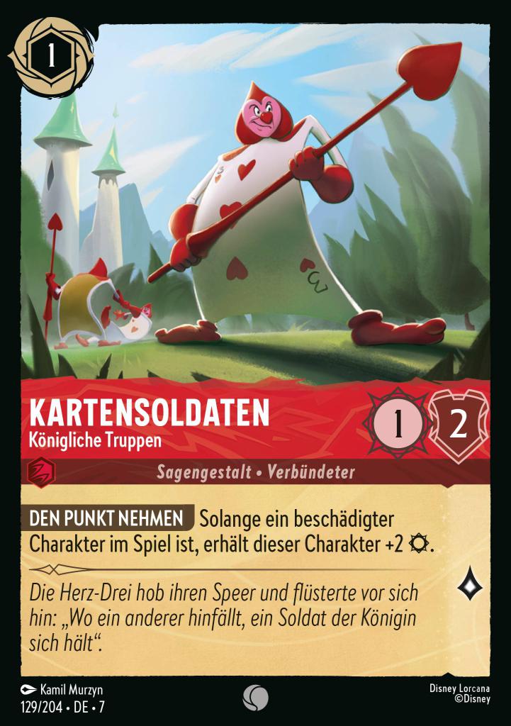 Kartensoldaten - Königliche Truppen