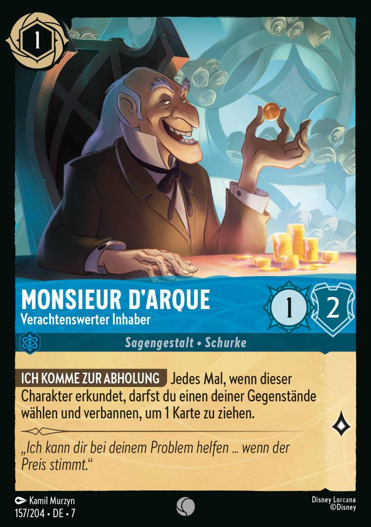 Monsieur D’Arque - Verachtenswerter Inhaber