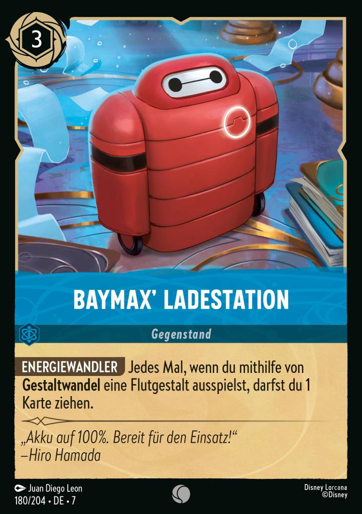 Baymax' Ladestation