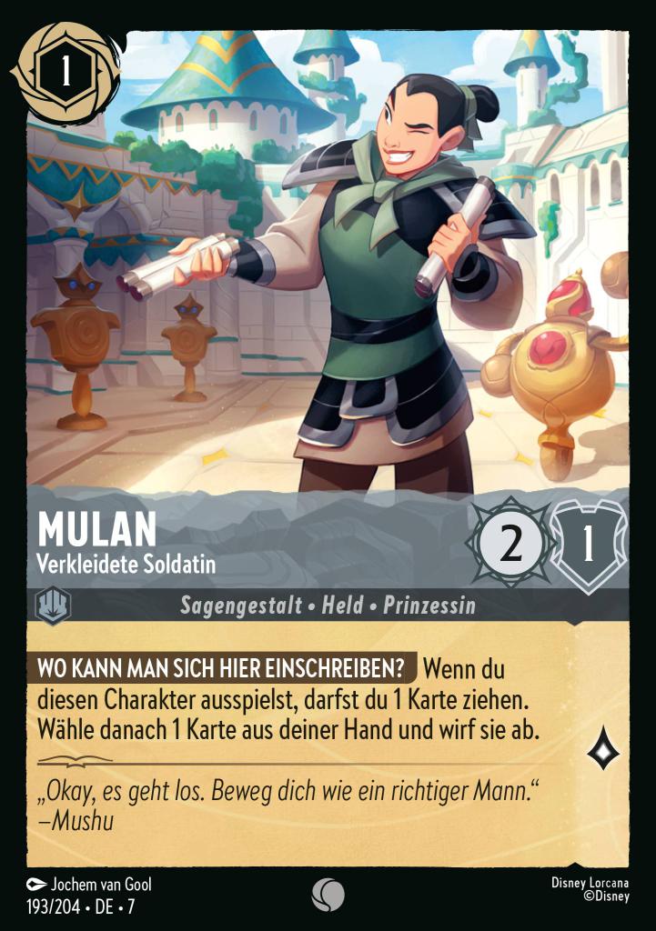 Mulan - Verkleidete Soldatin