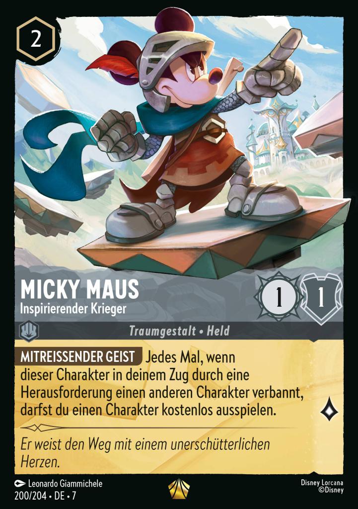 Micky Maus - Inspirierender Krieger