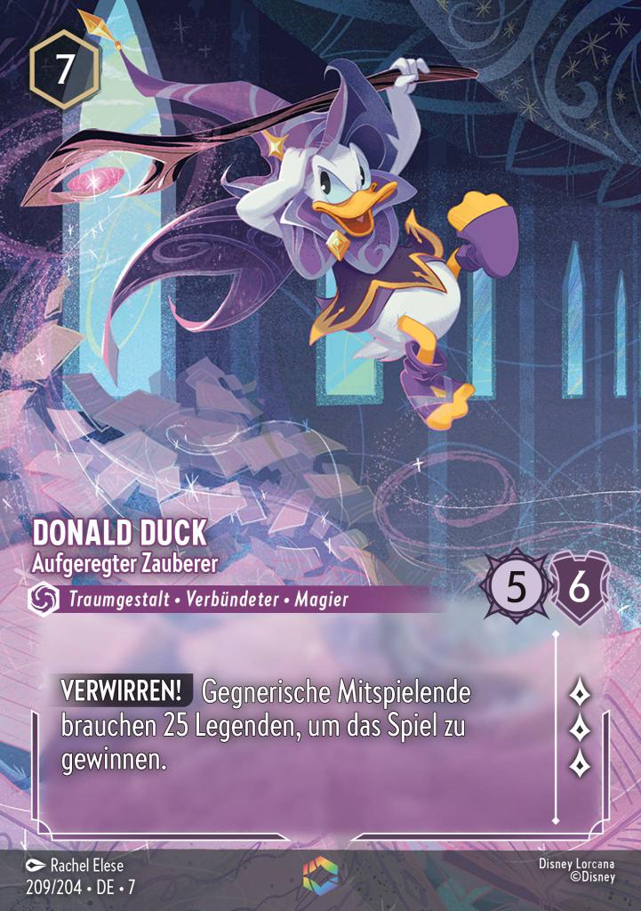 Donald Duck - Aufgeregter Zauberer