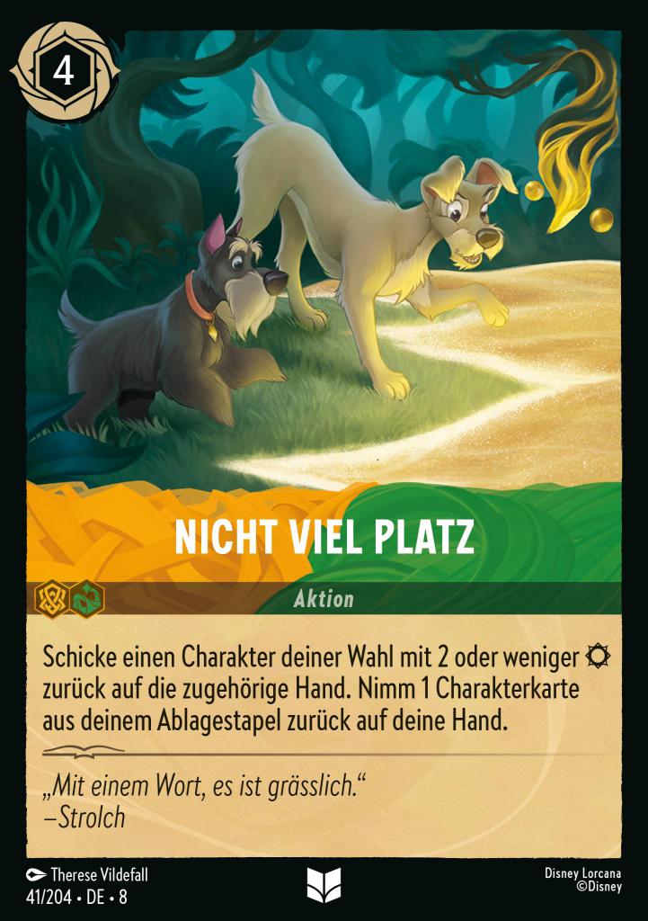 Nicht viel Platz