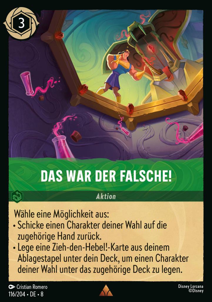 Das war der Falsche!