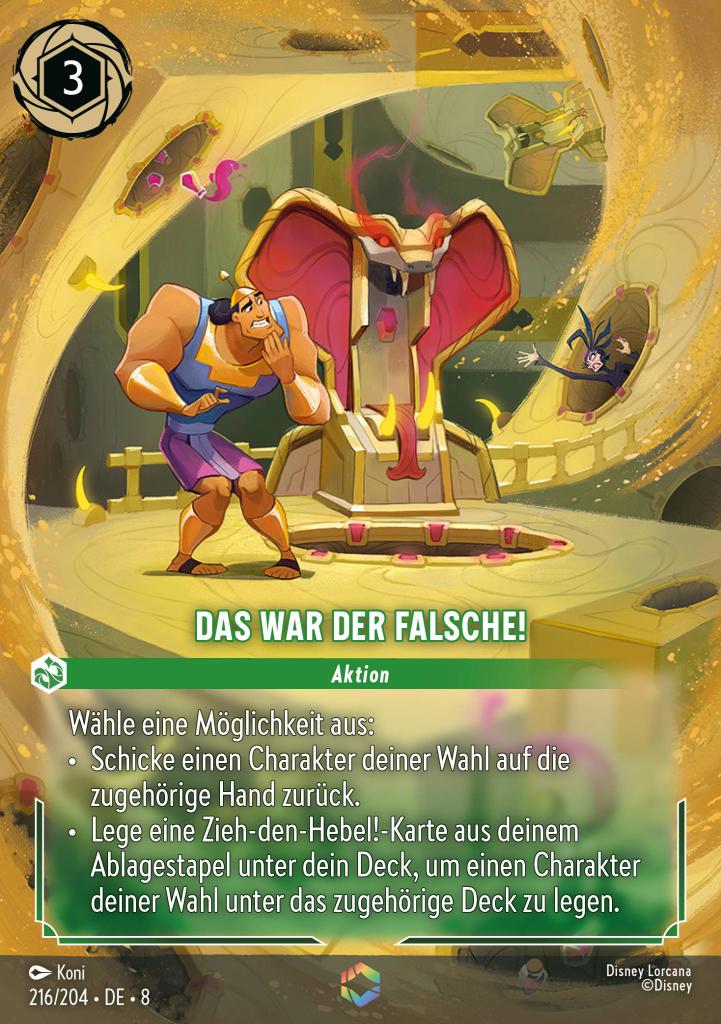 Das war der Falsche!