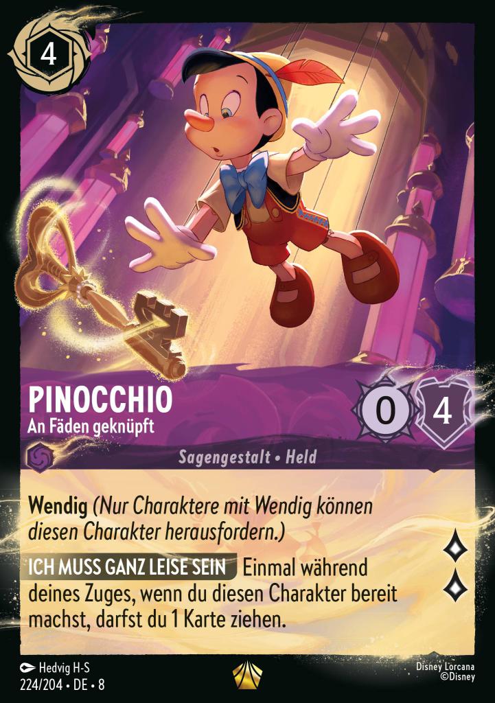 Pinocchio - An Fäden geknüpft