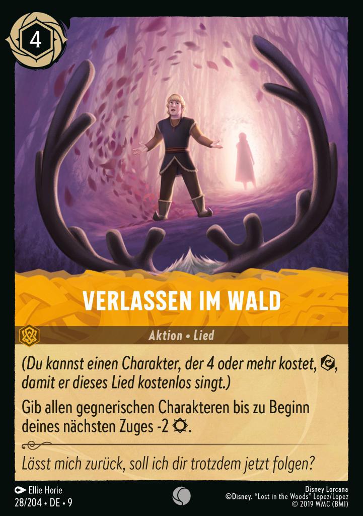 Verlassen im Wald