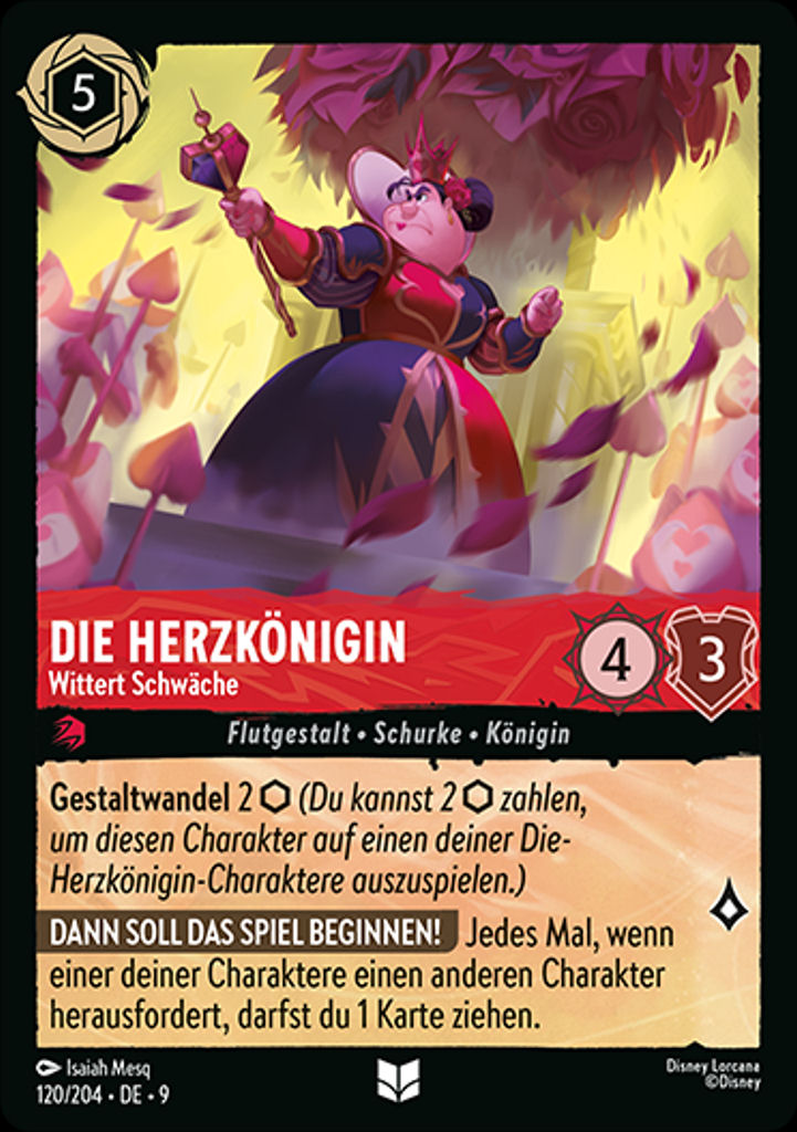 Die Herzkönigin - Wittert Schwäche