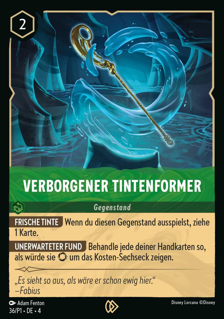 Verborgener Tintenformer