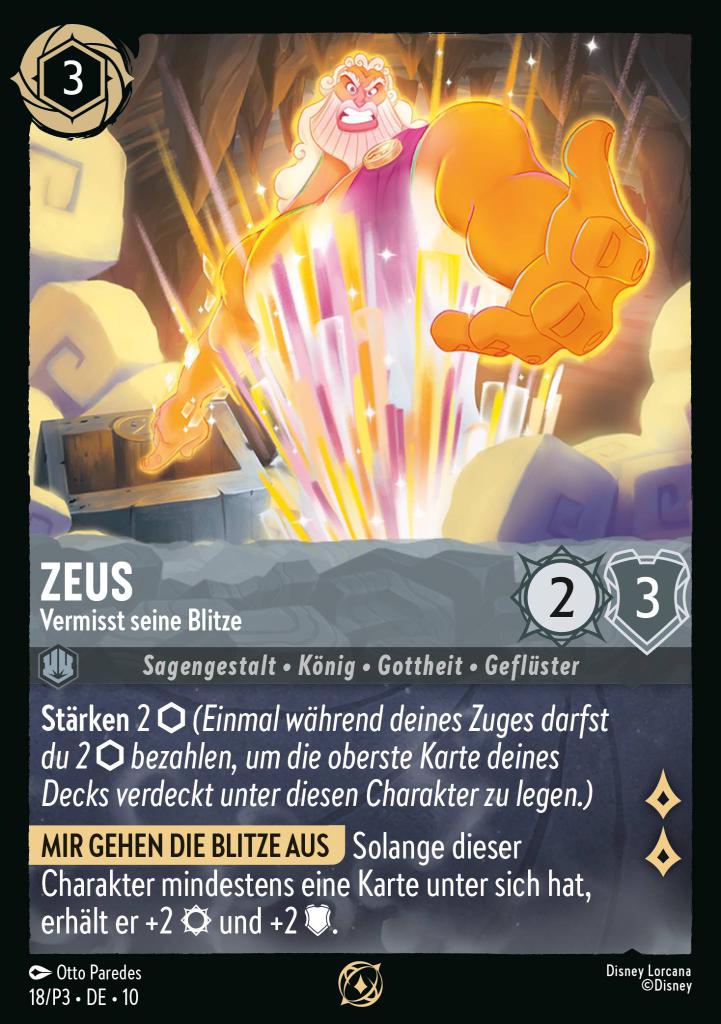 Zeus - Vermisst seine Blitze