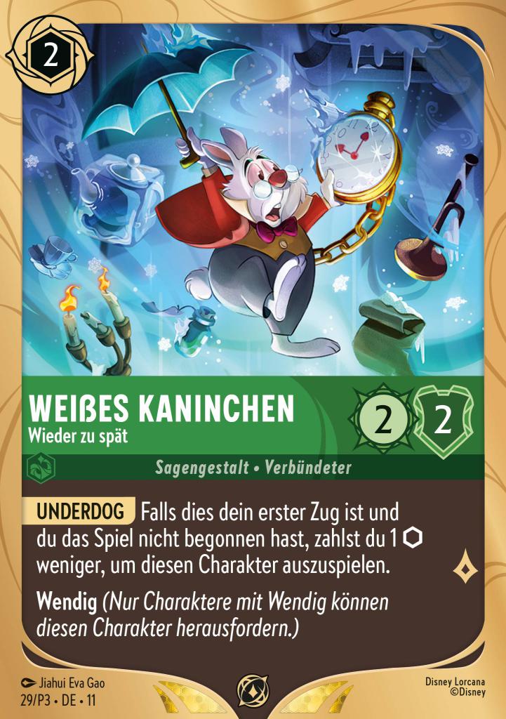 Weißes Kaninchen - Wieder zu spät