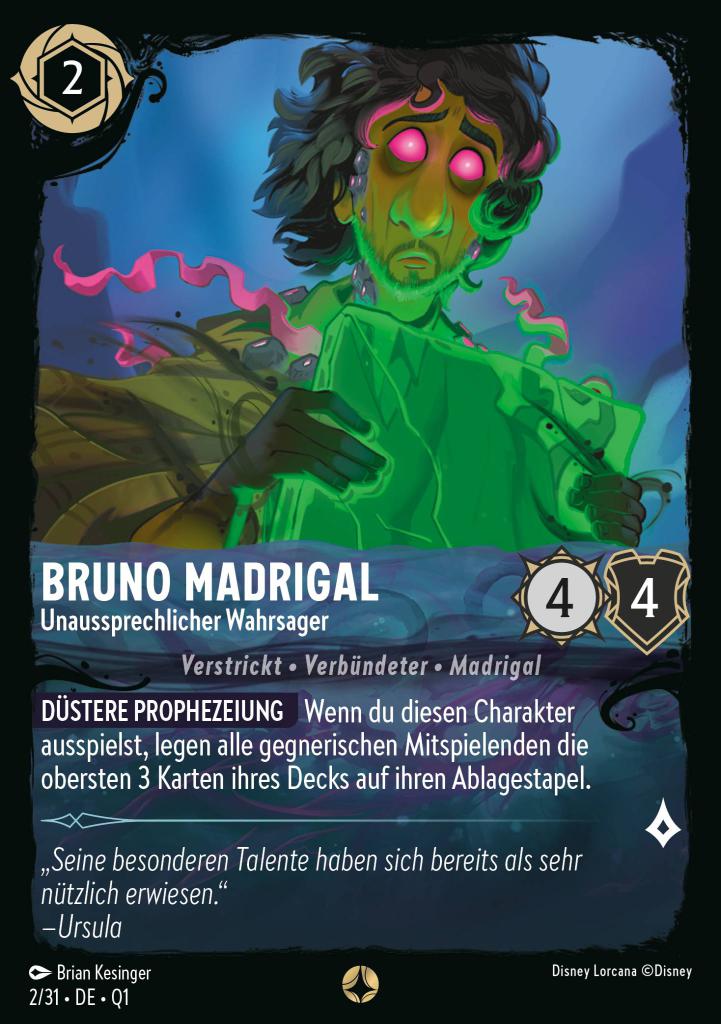 Bruno Madrigal - Unaussprechlicher Wahrsager