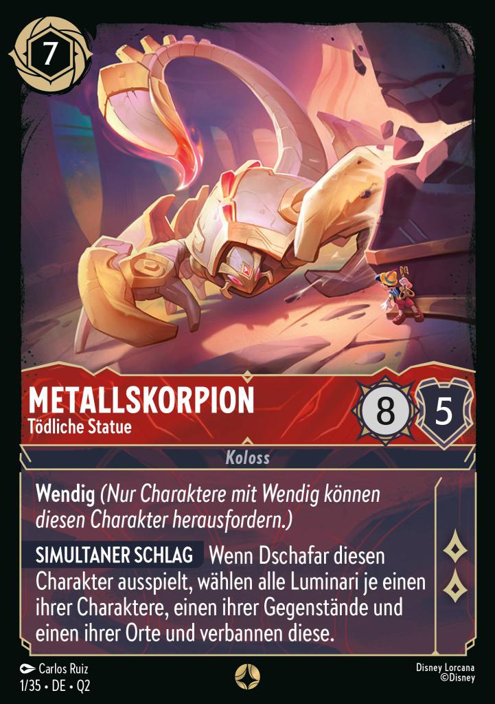 Metallskorpion - Tödliche Statue