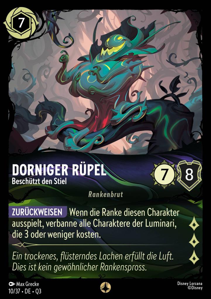 Dorniger Rüpel - Beschützt den Stiel