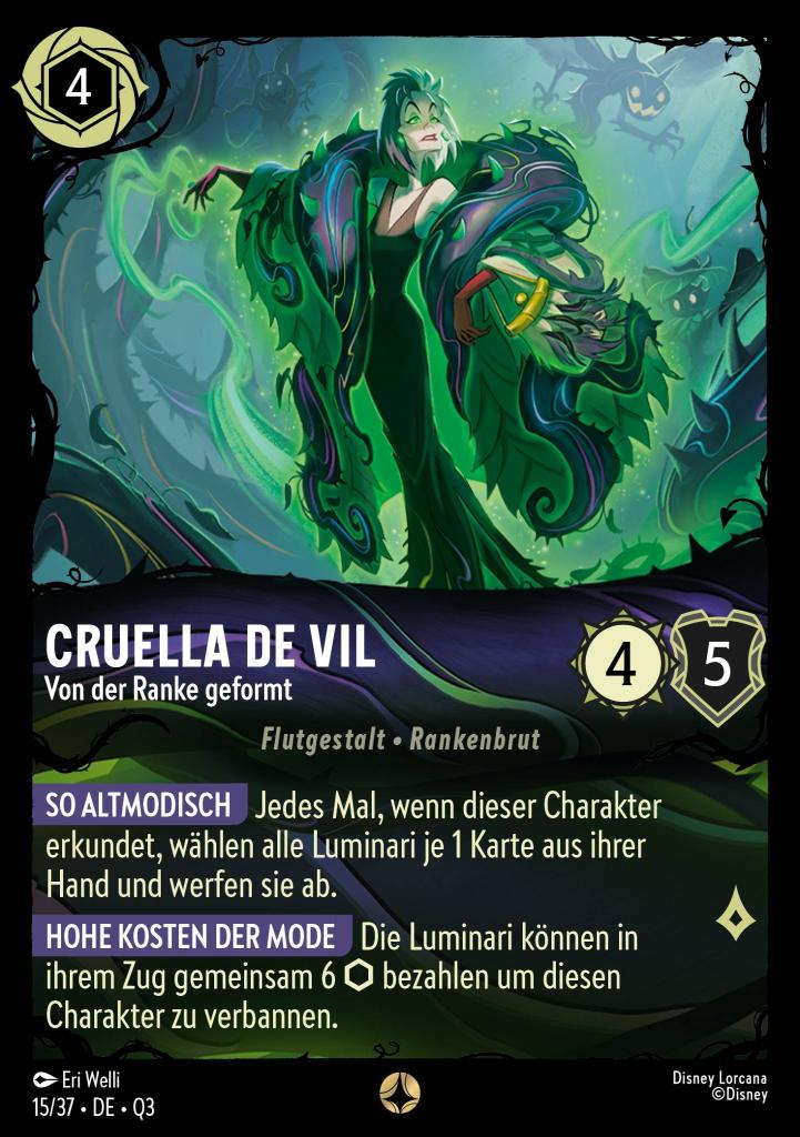 Cruella De Vil - Von der Ranke geformt