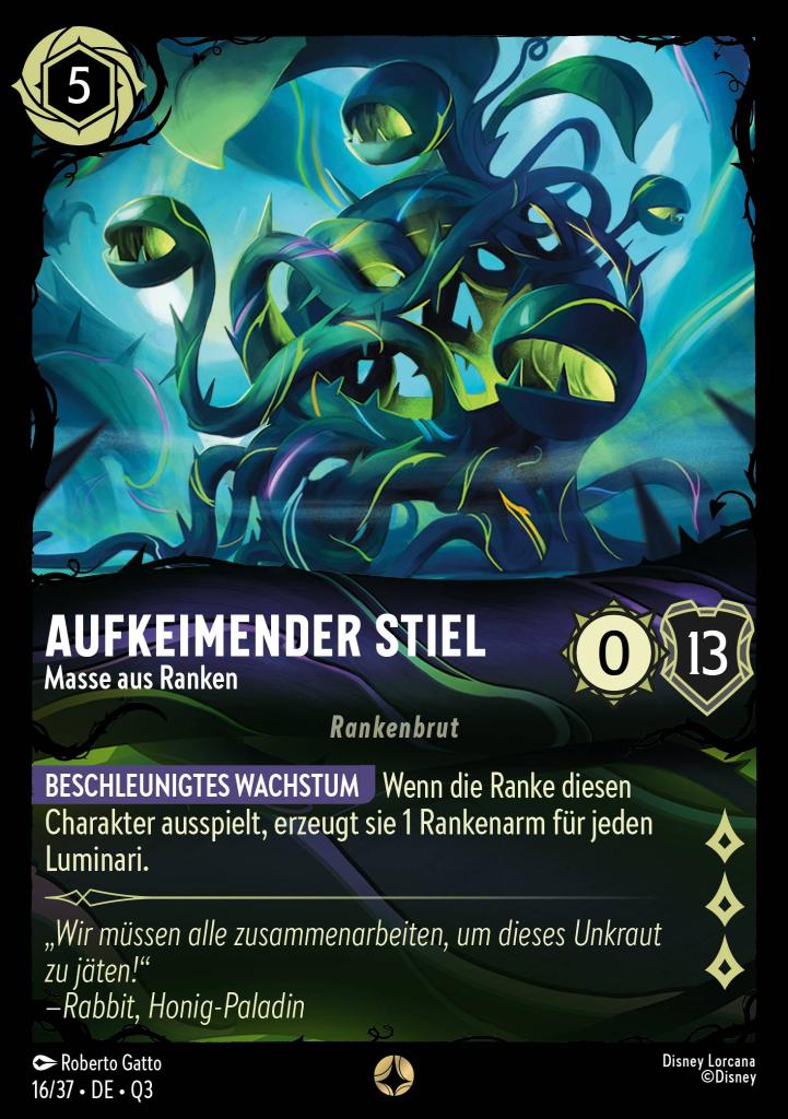 Aufkeimender Stiel - Masse aus Ranken