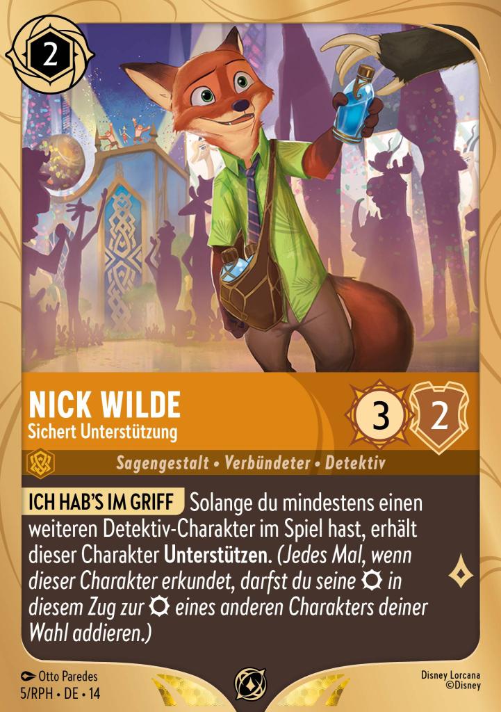 Nick Wilde - Sichert Unterstützung