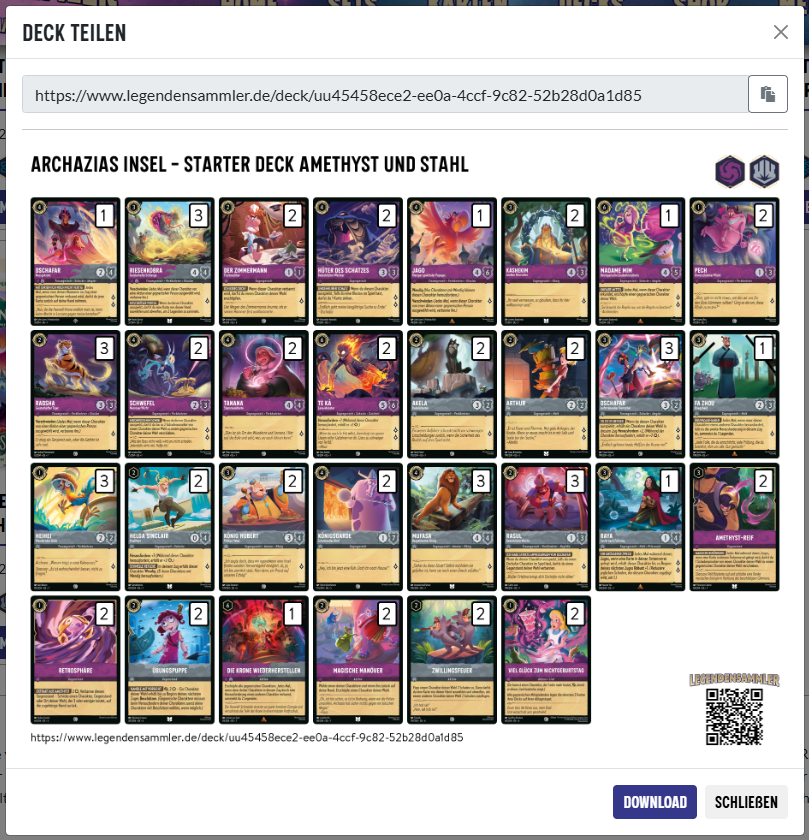 Decks teilen